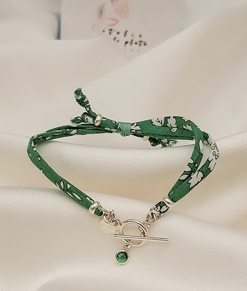 Pulsera Liberty Raíz Esmeralda