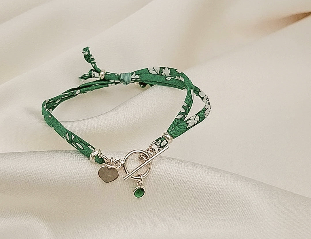 pulsera verde esmeralda