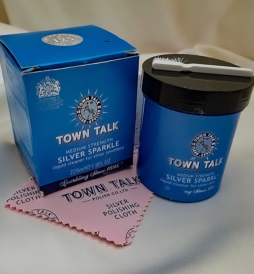 Limpiador de Plata Town Talk + Paño Pulidor