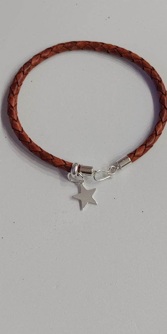 PULSERA STAR CUERO